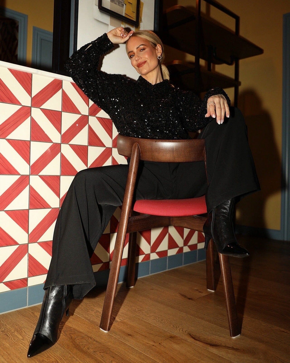 Forudbestilling - Valentin Studio - Business Pants 164546 - 100 - Black Bukser