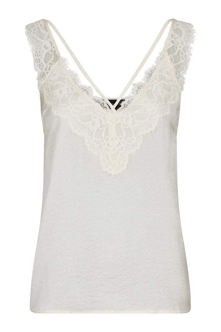 Forudbestilling - Valentin Studio - String Top - Creme (Start Marts) Toppe