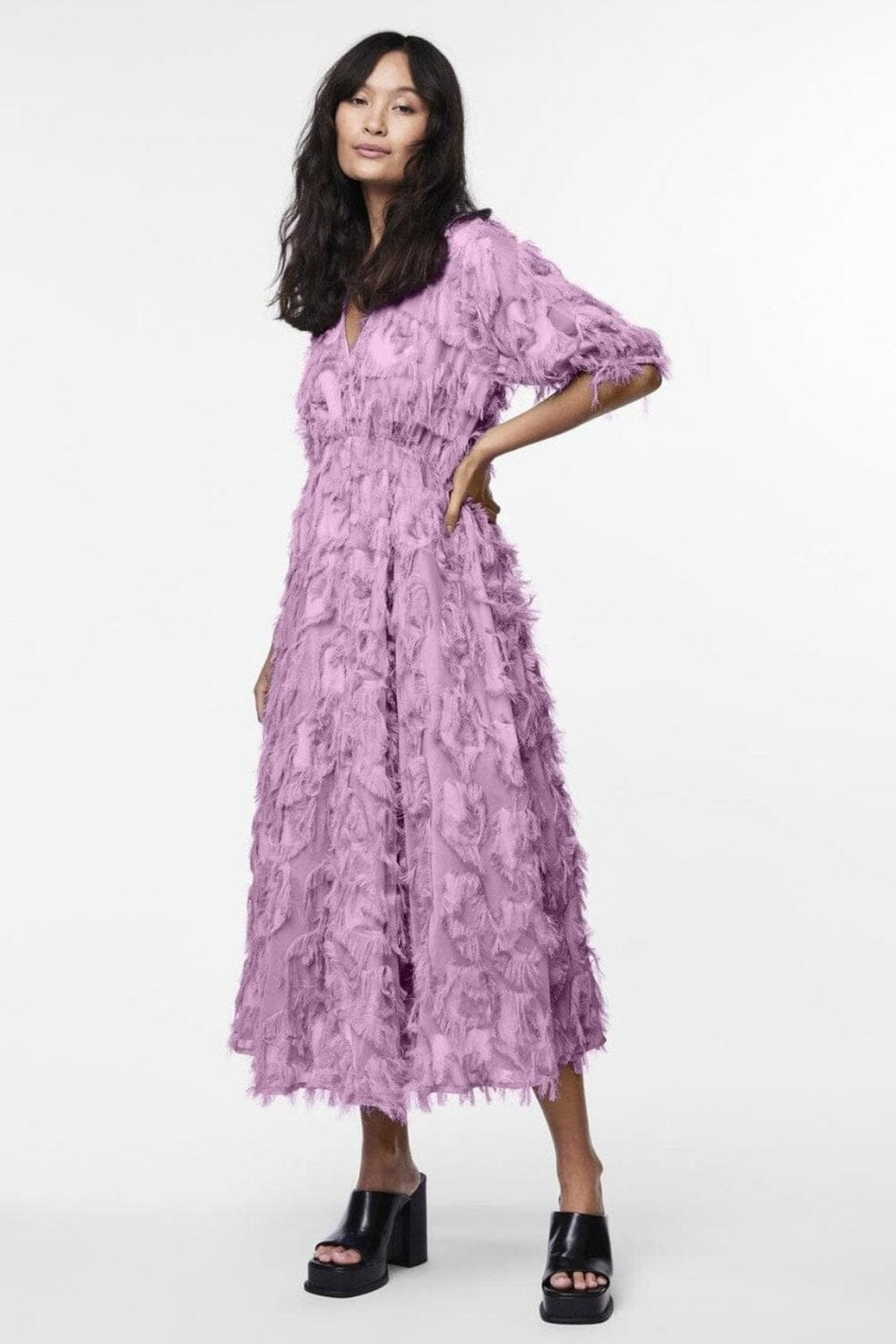 Y.A.S - Yaspazylla 2/4 Midi Dress - 4553138 Pastel Lavender