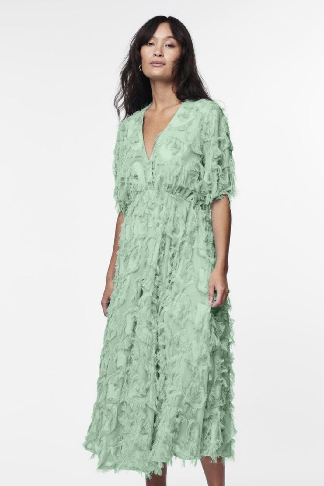 Y.A.S - Yaspazylla 2/4 Midi Dress - 4775747 Mist Green