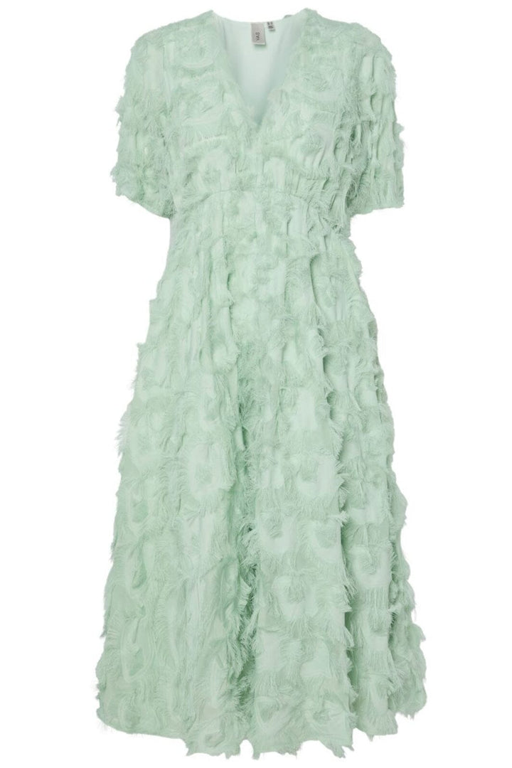 Forudbestilling - Y.A.S - Yaspazylla 2/4 Midi Dress - 4775747 Mist Green Kjoler