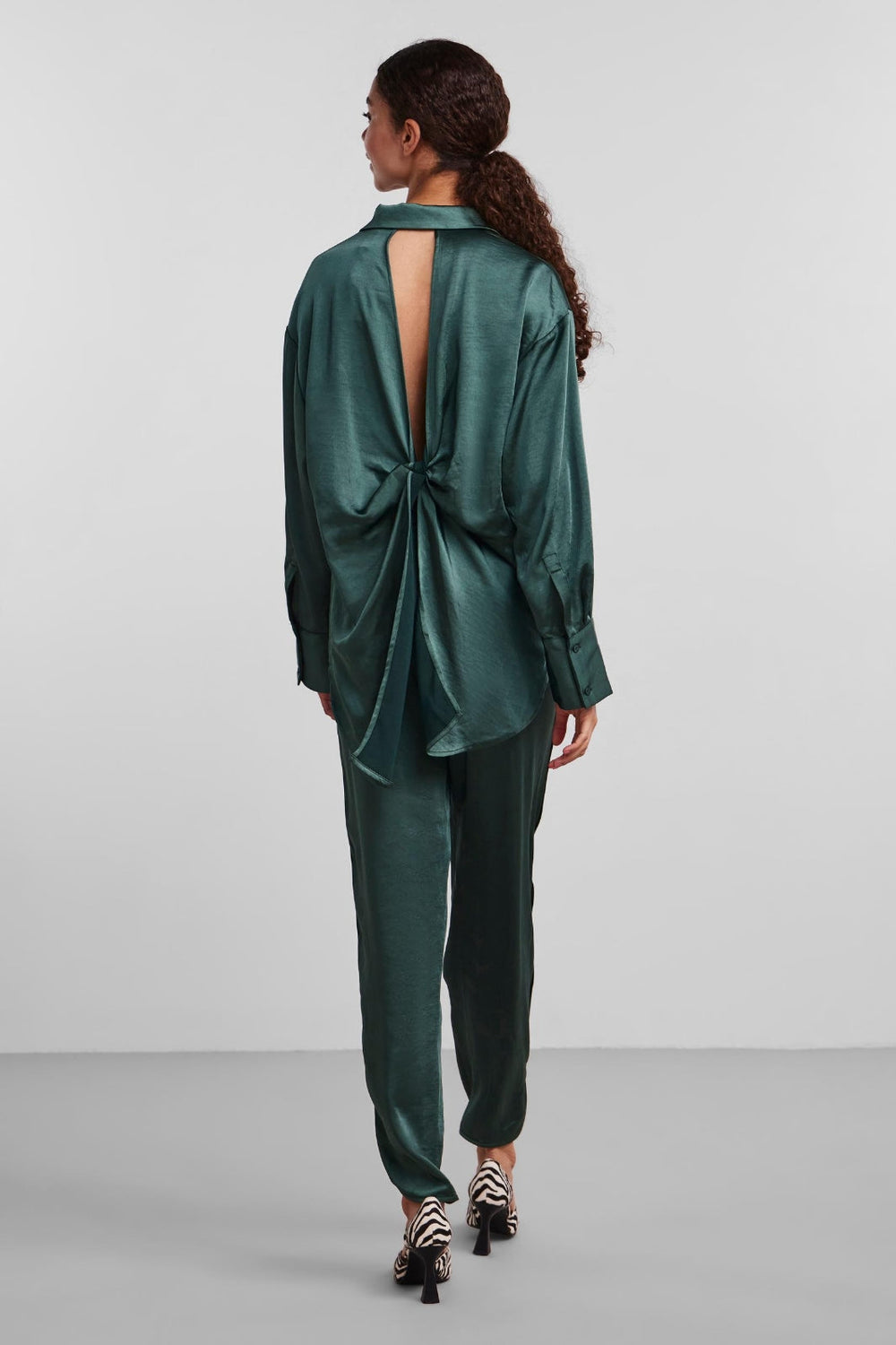 Forudbestilling - Y.A.S - YasVima Ls Shirt - Trekking Green (August) Skjorter