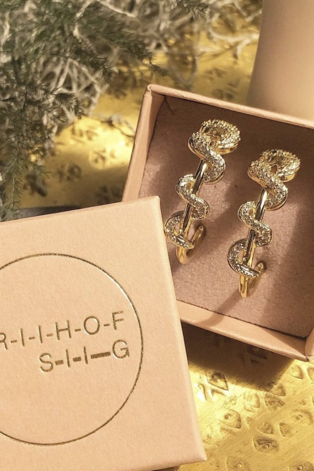 FRIIHOF+SIIG - Cool Snake Øreringe (1 par) Øreringe