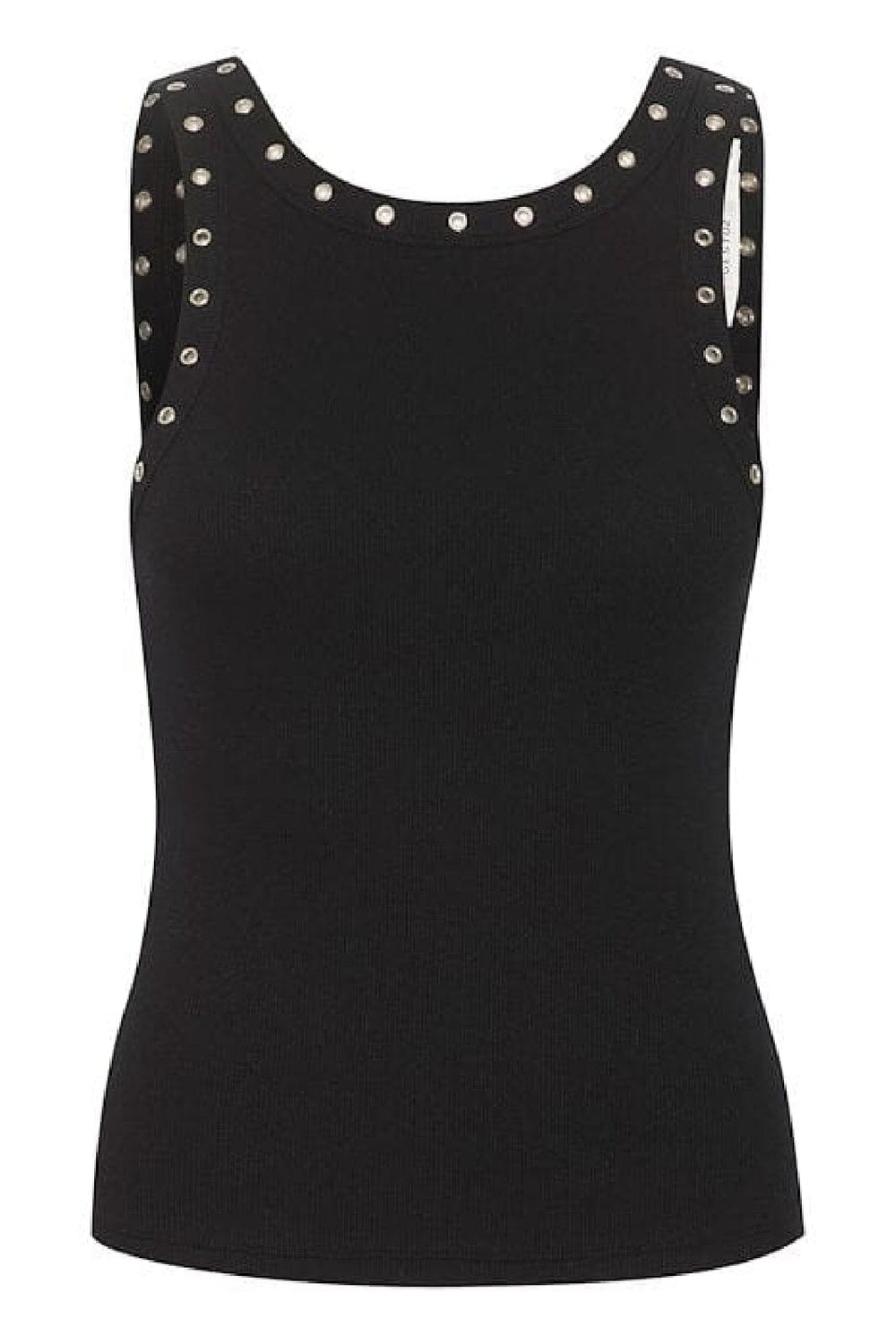 Gestuz - DrewGZ eyelet tank top - Black Toppe