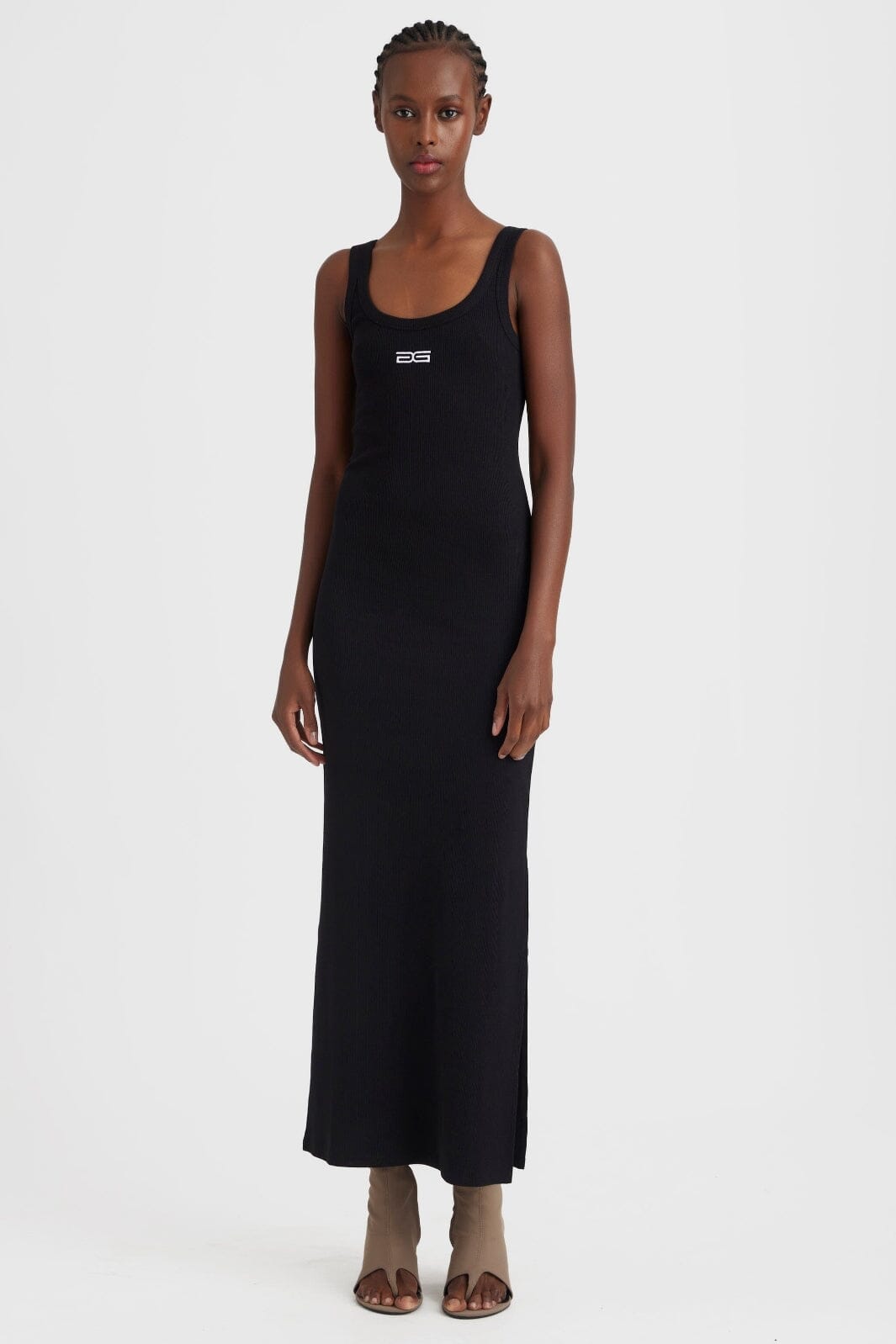 Gestuz - DrewGZ sl logo dress - Black Kjoler