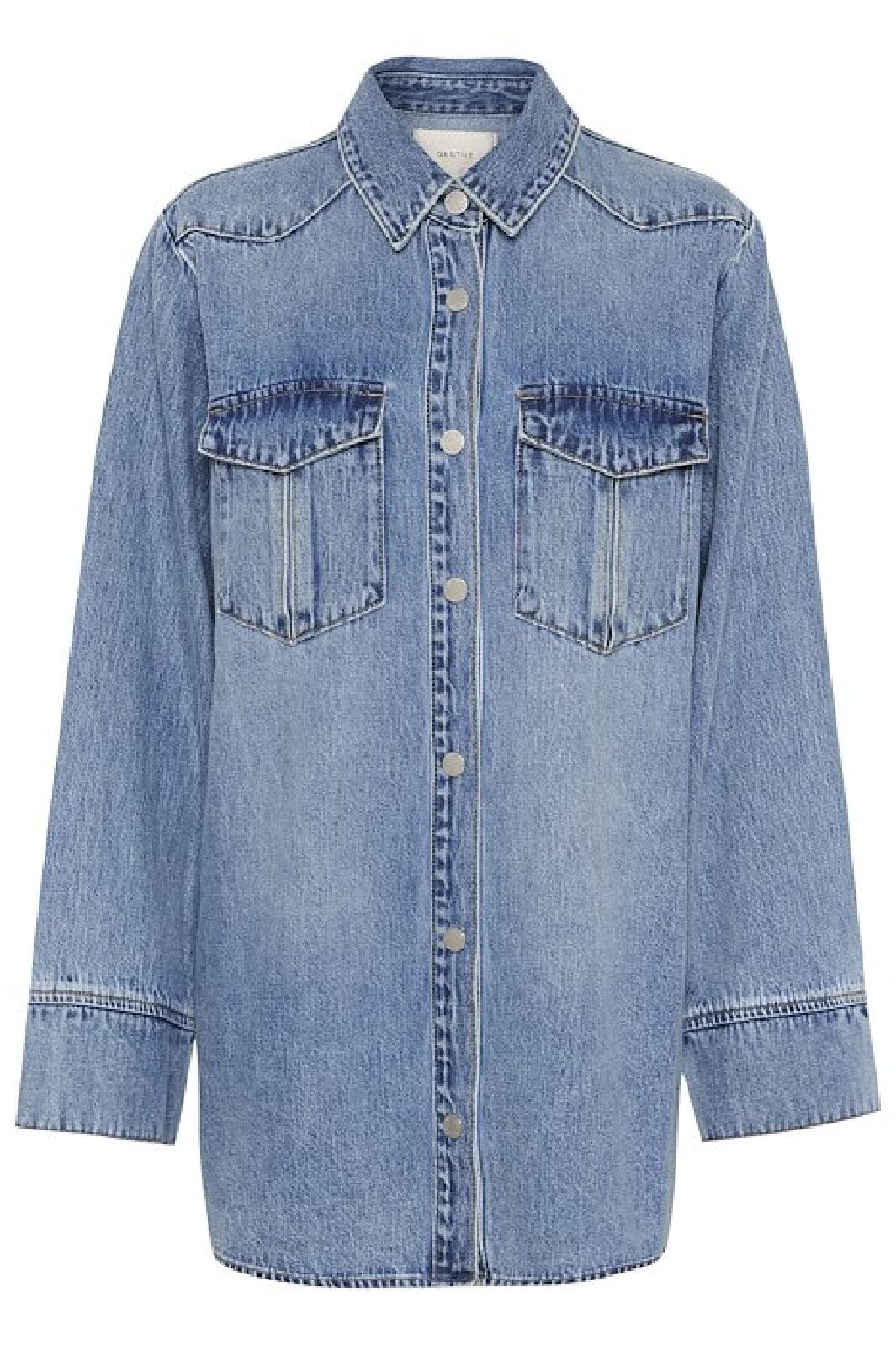 Gestuz - Gzlayza Oz Shirt - 107264 Mid Blue Vintage Wash