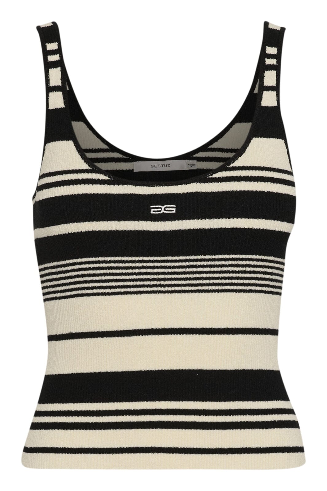 Gestuz - Gzstela Top 10910343 - 107874 - Black/Birch Striped Toppe