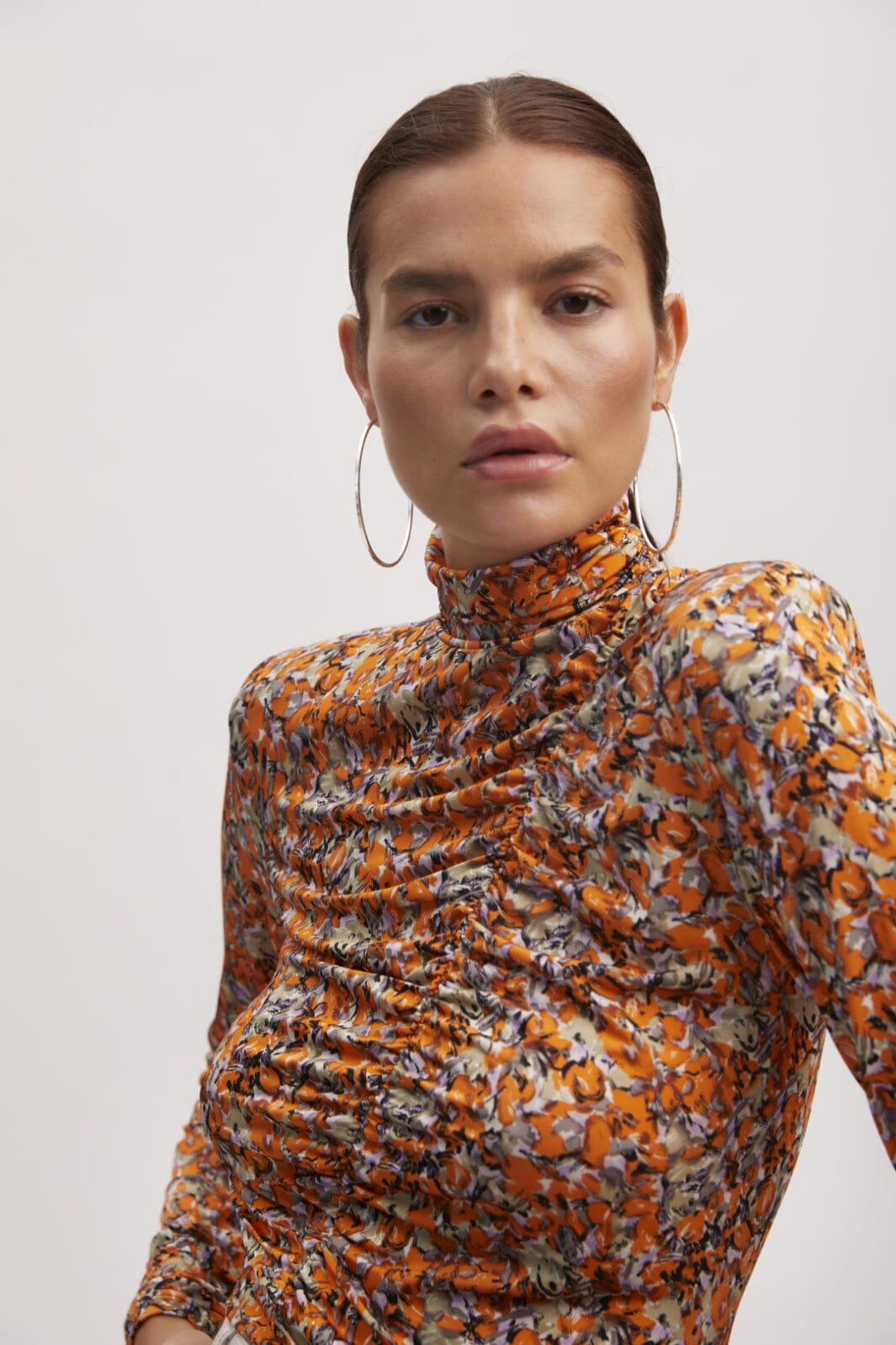 Gestuz - OdaGZ p blouse - Orange purple brush Bluser