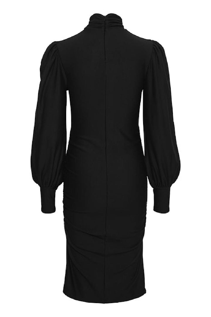 Gestuz - RifaGZ ls cuff dress - Black Kjoler