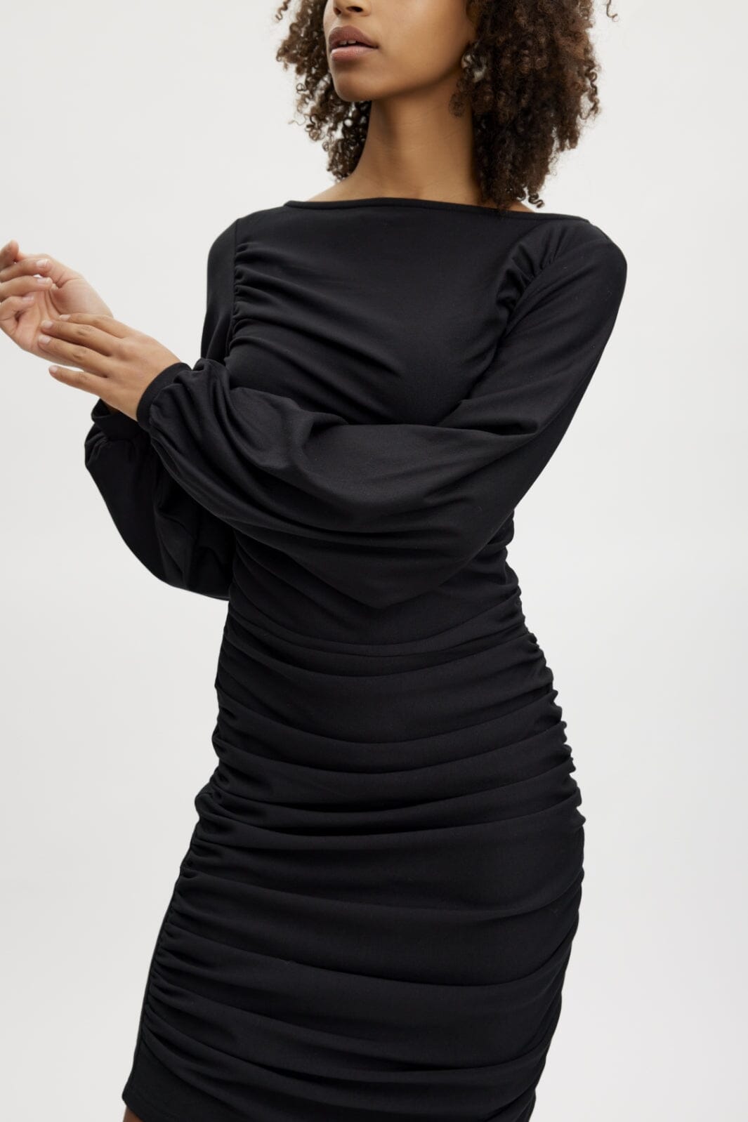Gestuz - RifaGZ ls dress - Black Kjoler