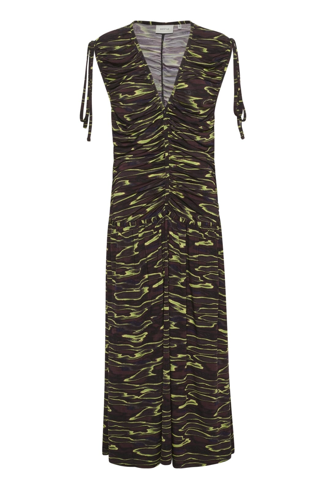 Gestuz - ShevyGZ P sl long dress - Yellow water Kjoler