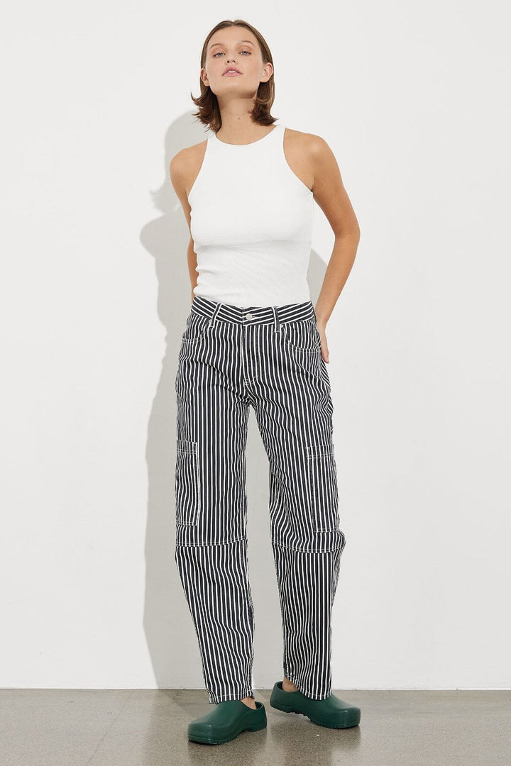 Global Funk - Emilu-G - Navy blue stripe Bukser