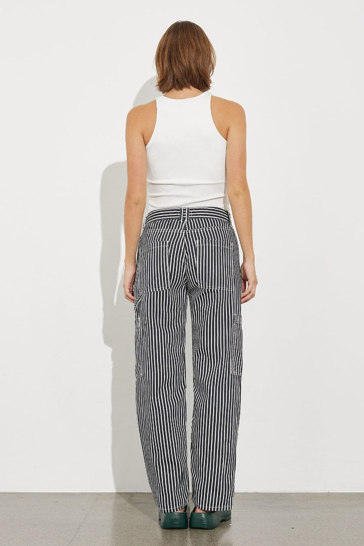 Global Funk - Emilu-G - Navy blue stripe Bukser