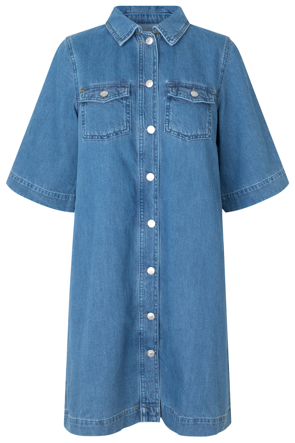 Global Funk - Mira-G Dress - Mid Vintage Blue Dresses