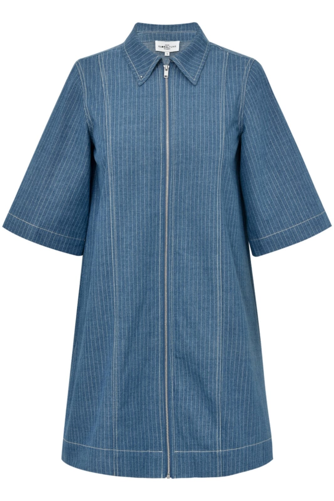 Global Funk - Mira Zip-G - P62 Blue Pinstripe Kjoler