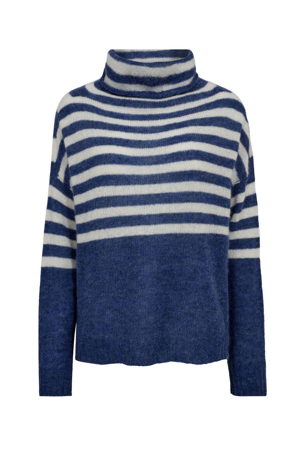 Gossia - Ambrosiago Sweater G1816 - Blue / Off-White Strikbluser