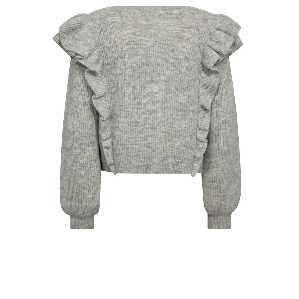 Gossia - Annsofigo Cardigan - Light Grey Melange Cardigans