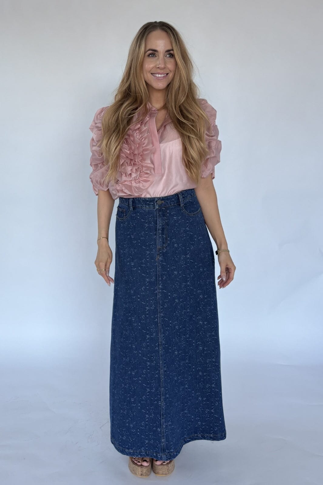 Gossia - Gigigo Skirt G2564 - Blue Denim Nederdele