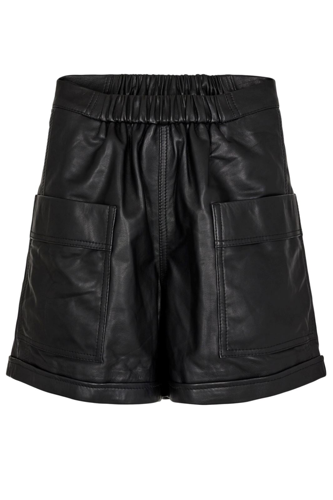Gossia - ThillaGO Leather Shorts - Black Shorts