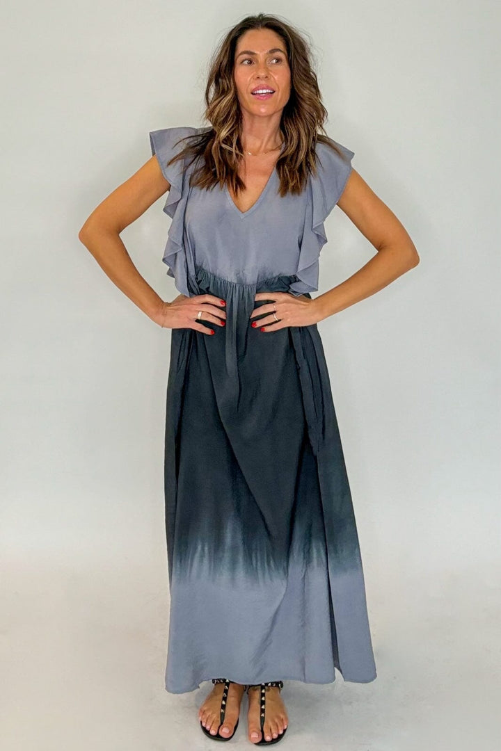 Gossia - Violago Dress G2429 - Grey Dip Dye Kjoler