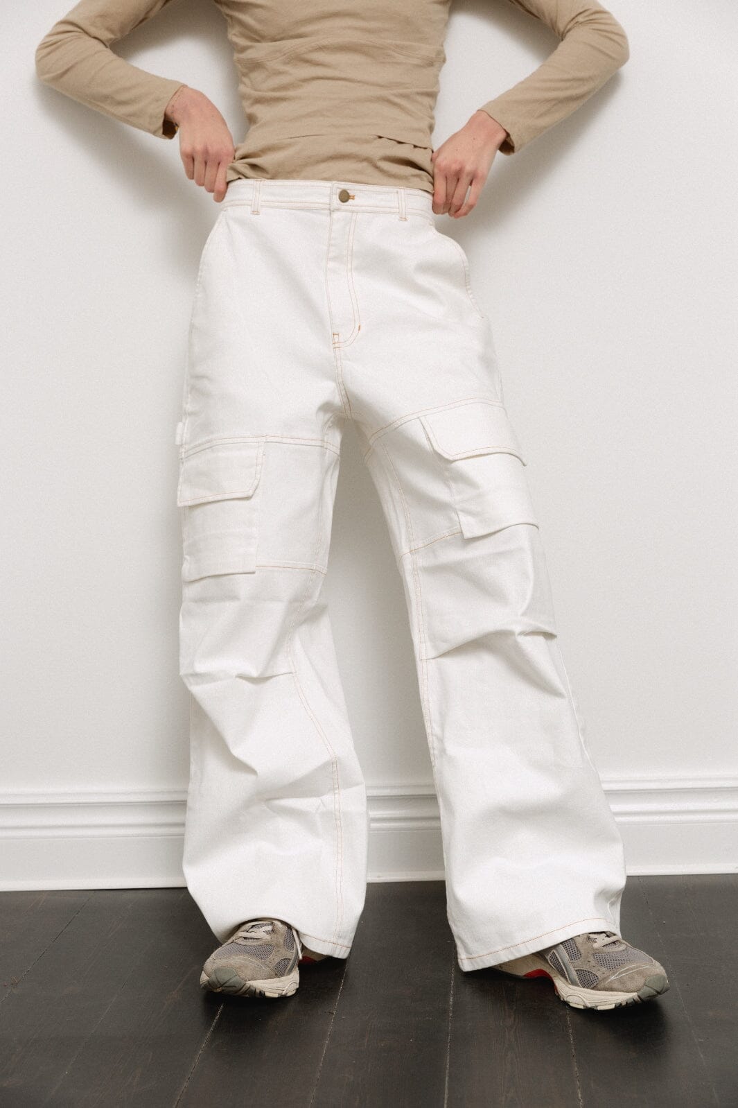 H2O Fagerholt - Classic Box Jeans - 1003 Cream White Bukser