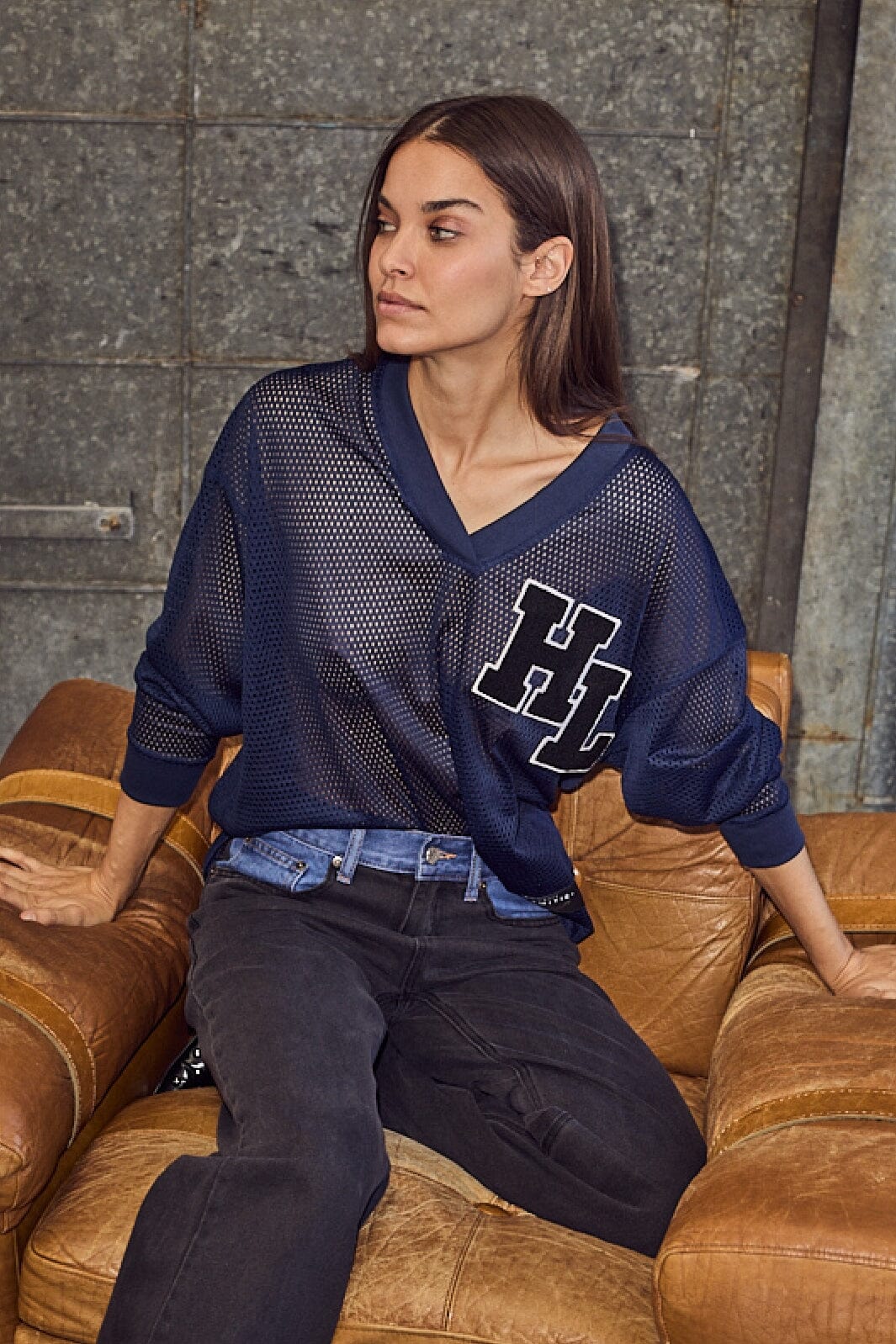 Haute L'Amitié - Haute Drift Blouse HL10252 - Navy Bluser