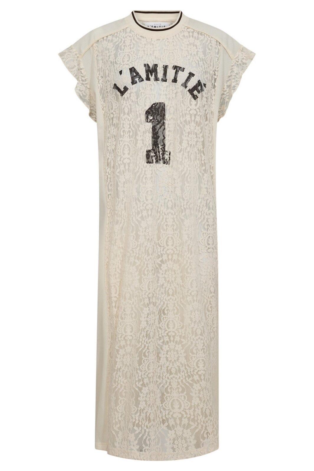 Haute L'Amitié - Lace Football Frill Dress HL10132 - Pearl