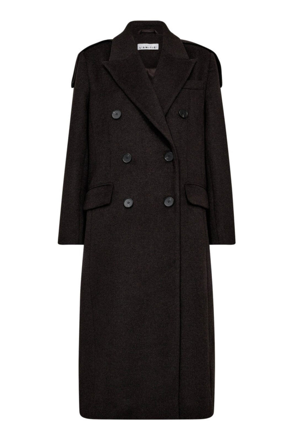 Haute L'Amitié - Lida Tailor Wool Coat HL10204 - Mocca Jakker