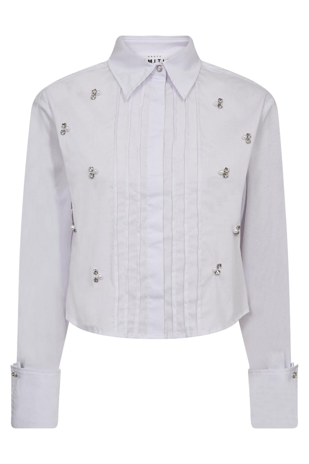 Haute L'Amitié - Pearl Crop Shirt HL10334 - White