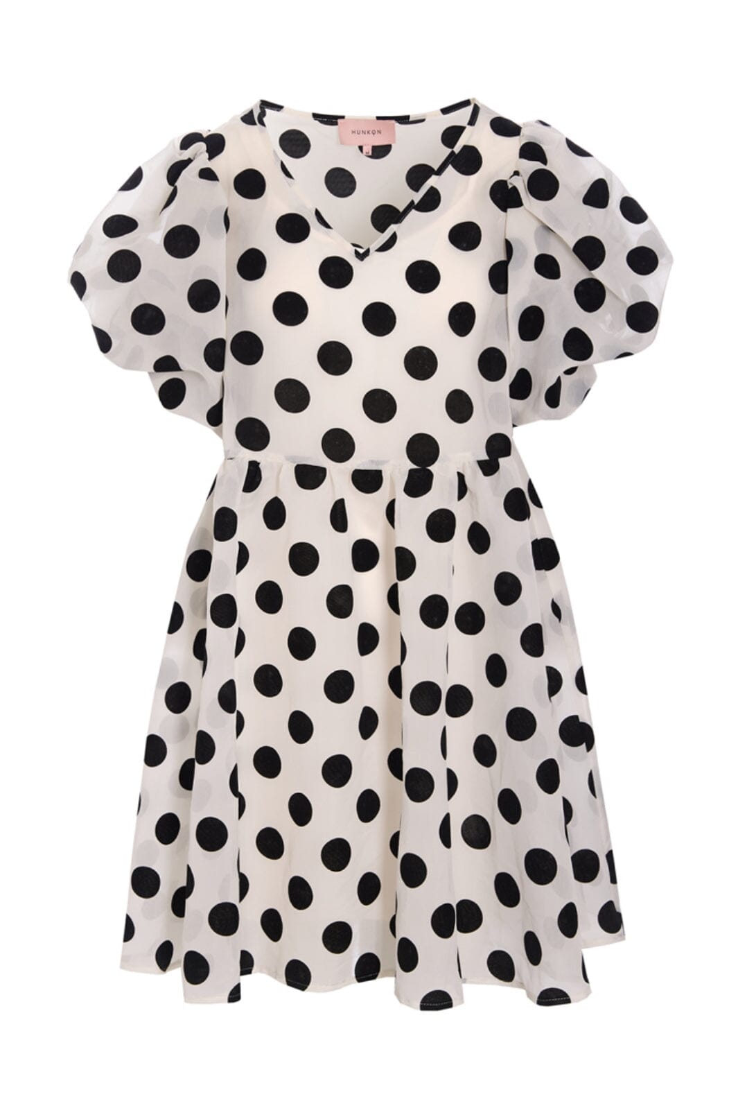 Hunkøn - Bobby Dress 25637 - White W/ Dots