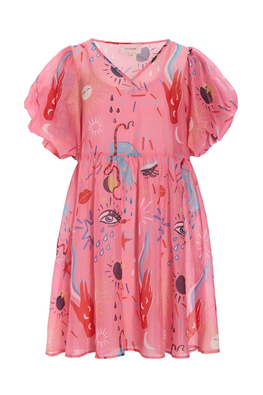 Hunkøn - Carly Dress 25960 - Graffiti Art Print Kjoler