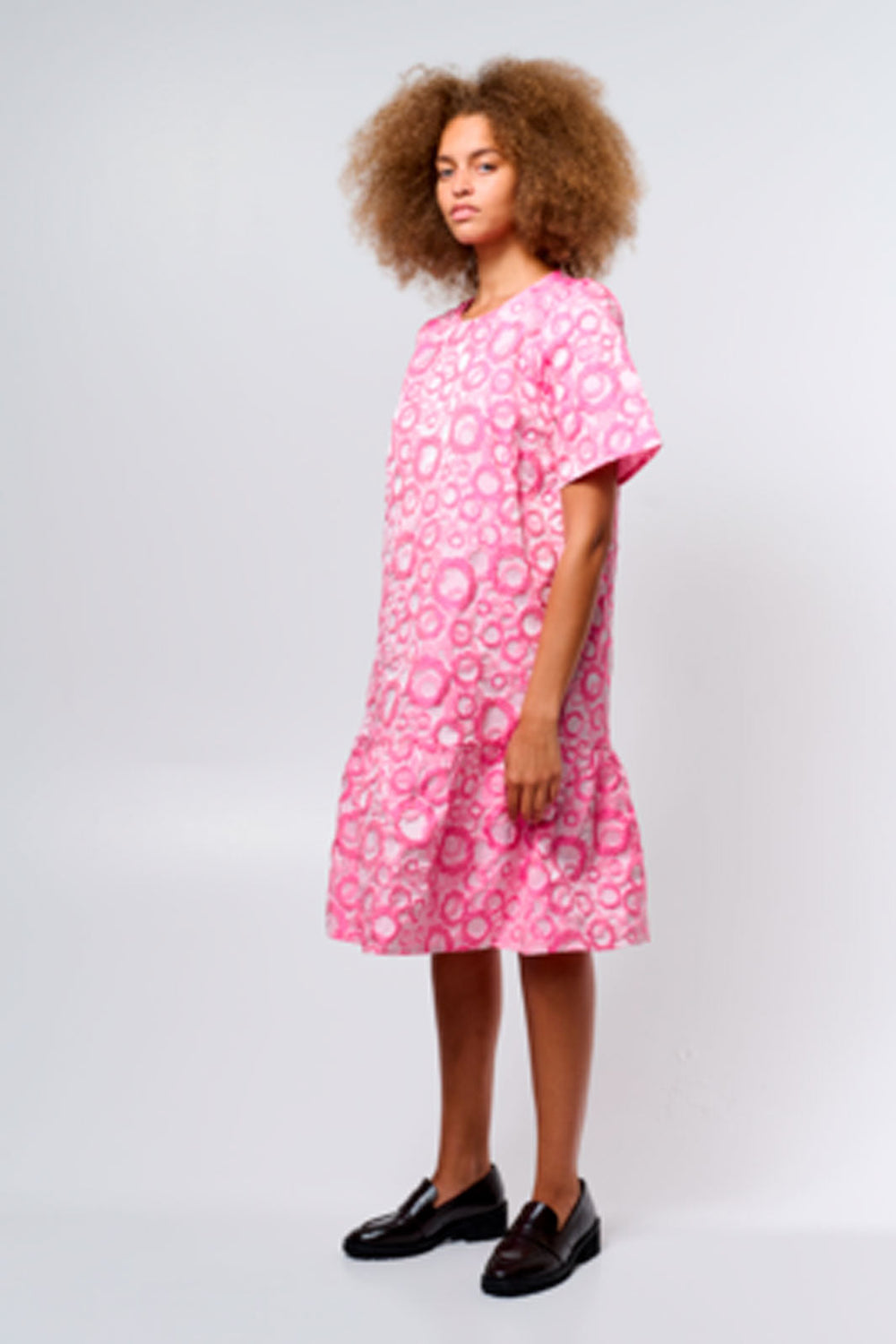 Ichi - Ixtytte Dr Dress - Shocking Pink Kjoler