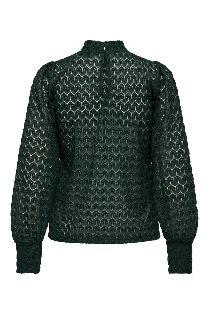 JDY - Jdyavery L/S Lace Top - 4381103 Scarab