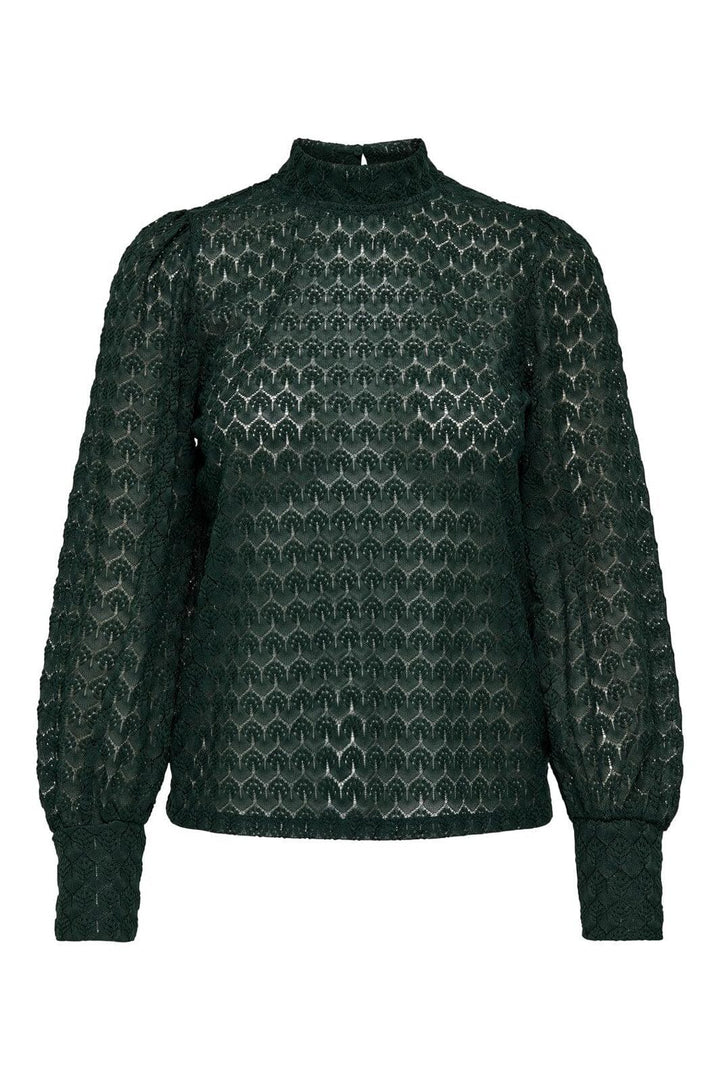 JDY - Jdyavery L/S Lace Top - 4381103 Scarab