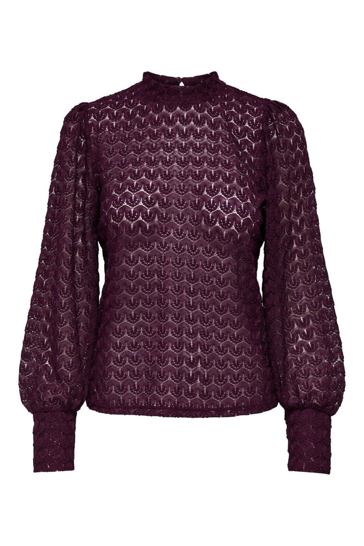 JDY - Jdyavery L/S Lace Top - 4745112 Fig