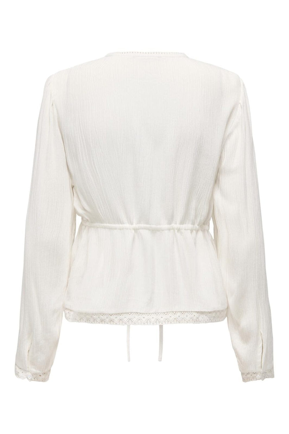 JDY - Jdycamille L/S Embroidery Top - 4991449 Cloud Dancer