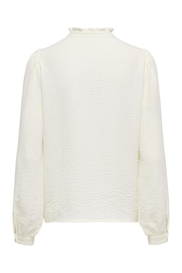 JDY - Jdyellis Life L/S Lace Shirt - 3844203 Cloud Dancer