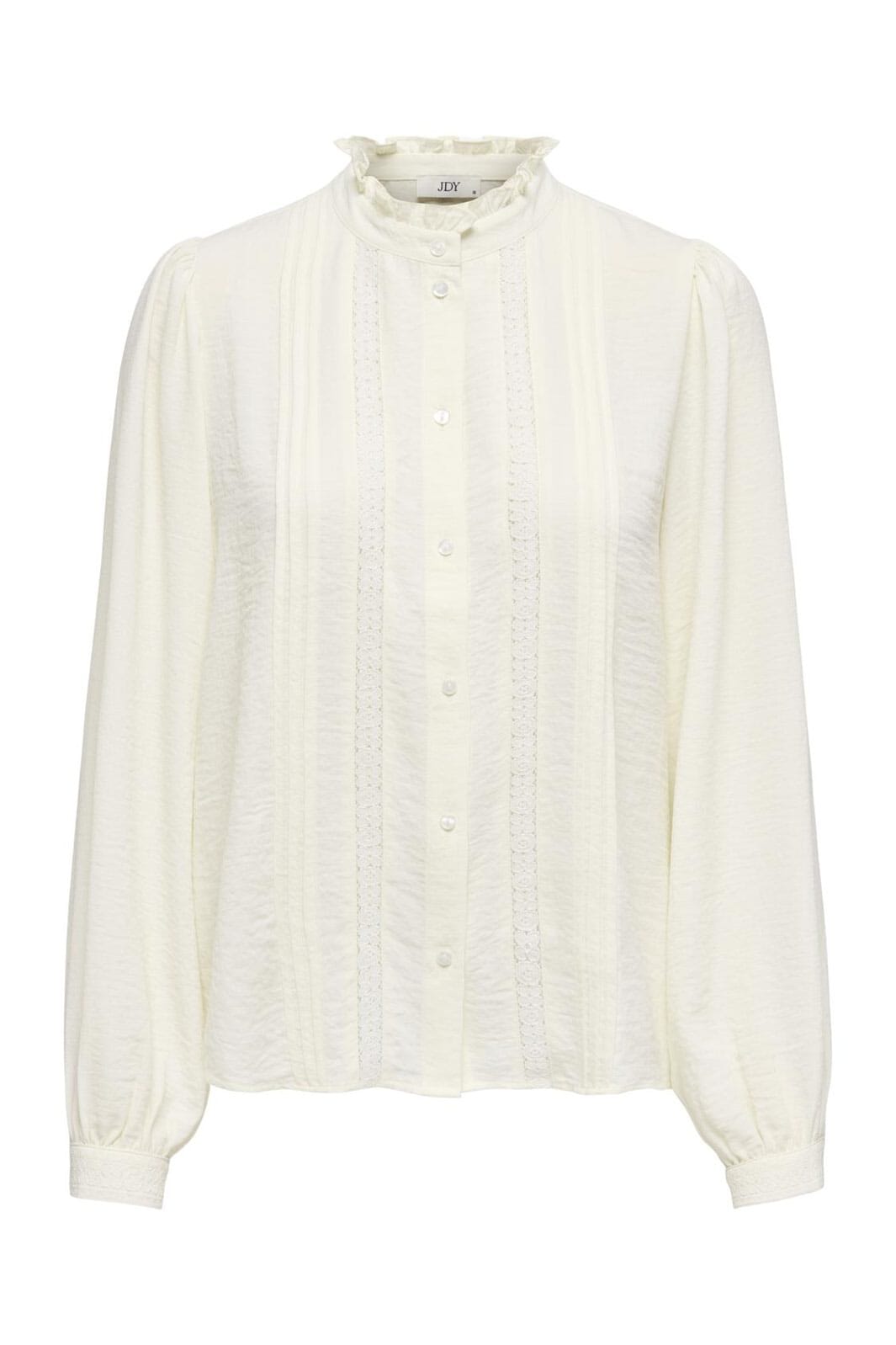 JDY - Jdyellis Life L/S Lace Shirt - 3844203 Cloud Dancer