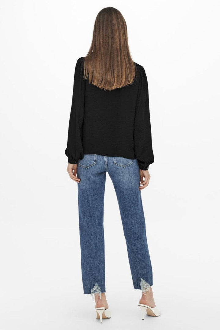 JDY - Jdyellis Life L/S Lace Shirt - 3893918 Black