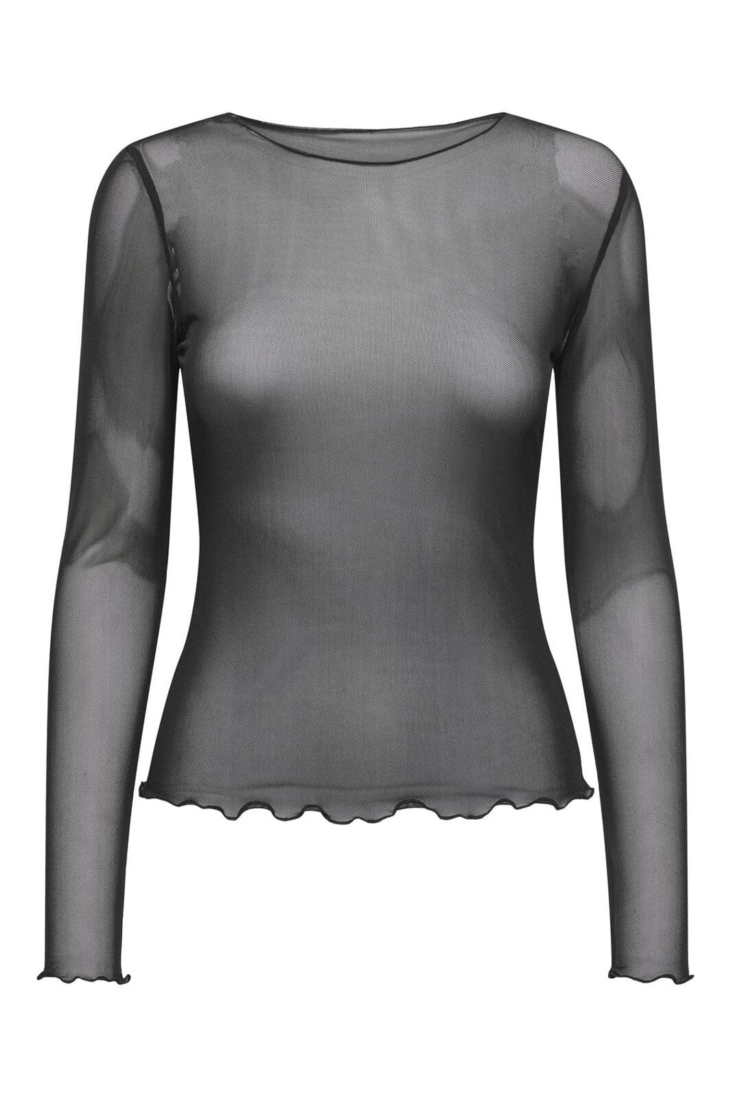 JDY - Jdyelsa New L/S O Neck Top - 4839452 Black