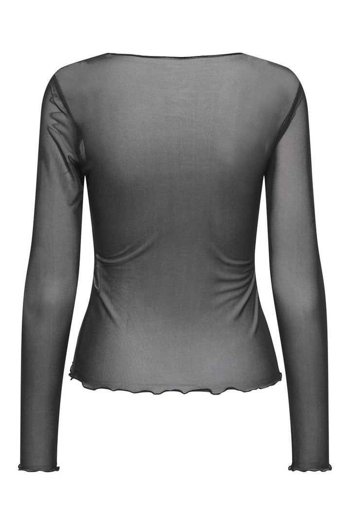 JDY - Jdyelsa New L/S O Neck Top - 4839452 Black