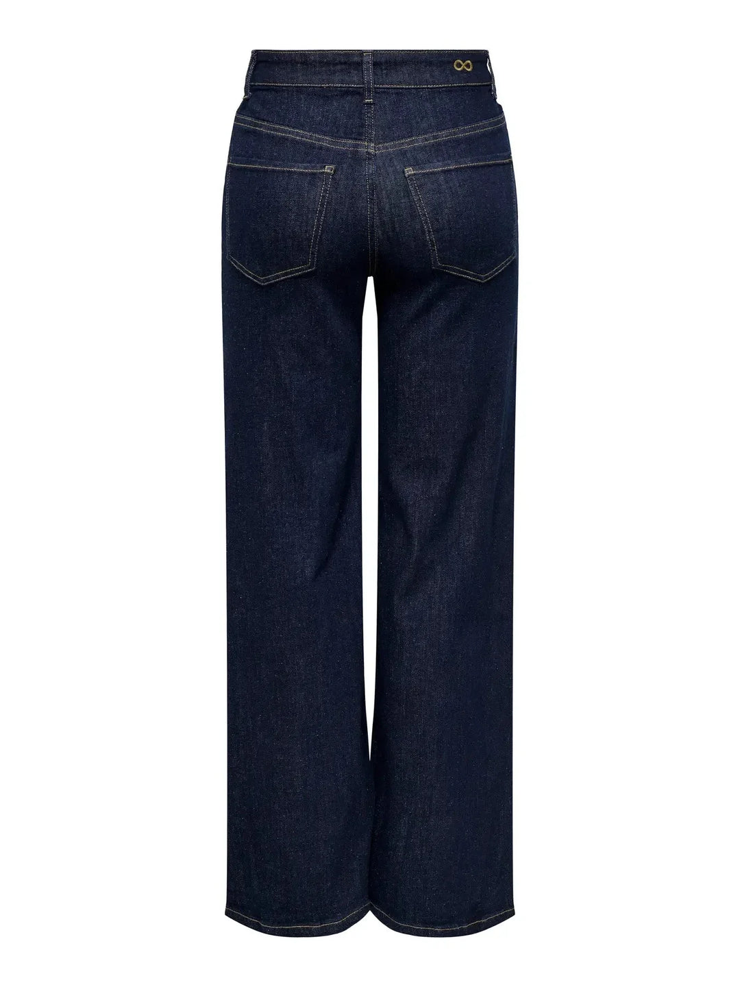 JDY - Jdyfelina-Fina Wide Rinse Jnsdnm - 4840357 Dark Blue Denim Rinse Blue Denim Jeans