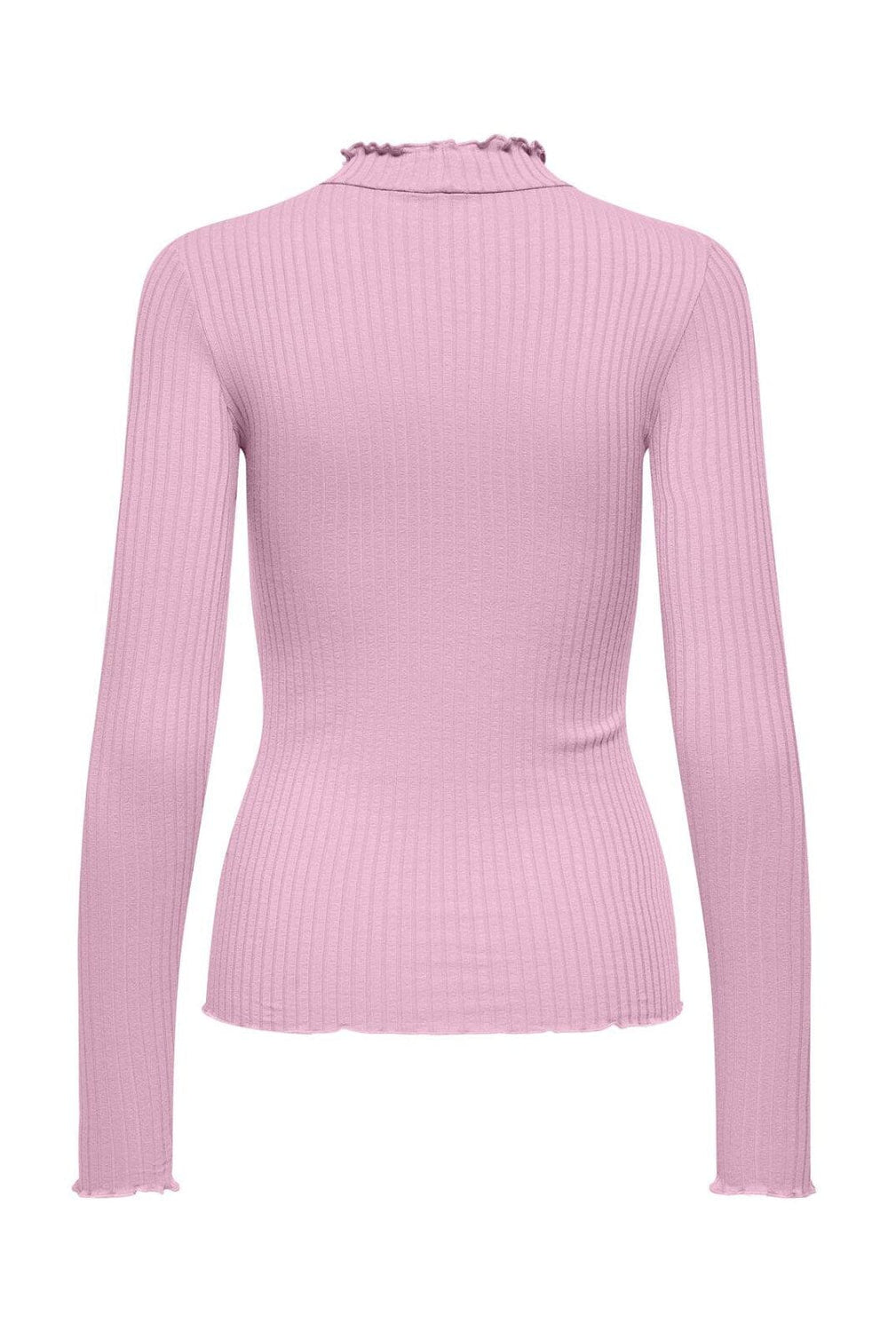 JDY - Jdyfransiska Life L/S Hi-Nck Top Jr - 4957326 Pink Lady
