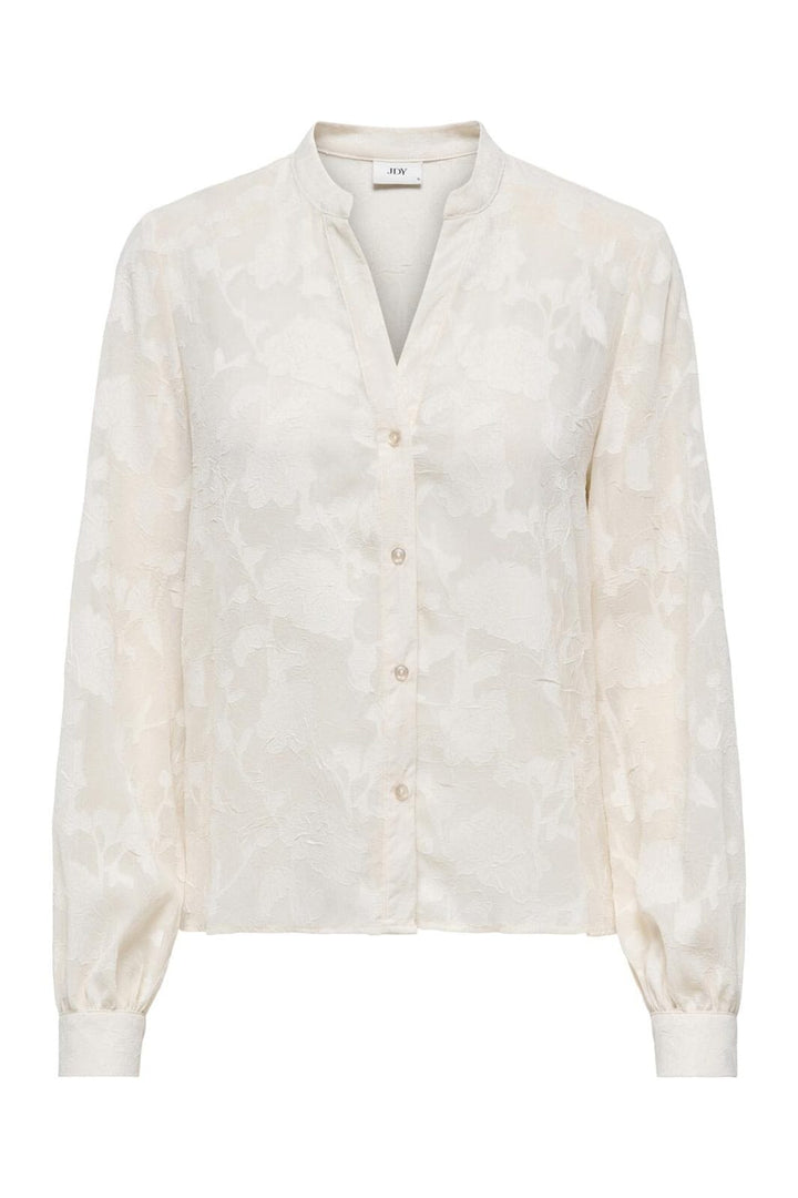 JDY - Jdygrace L/S V-Neck Shirt - 4846229 Whitecap Gray