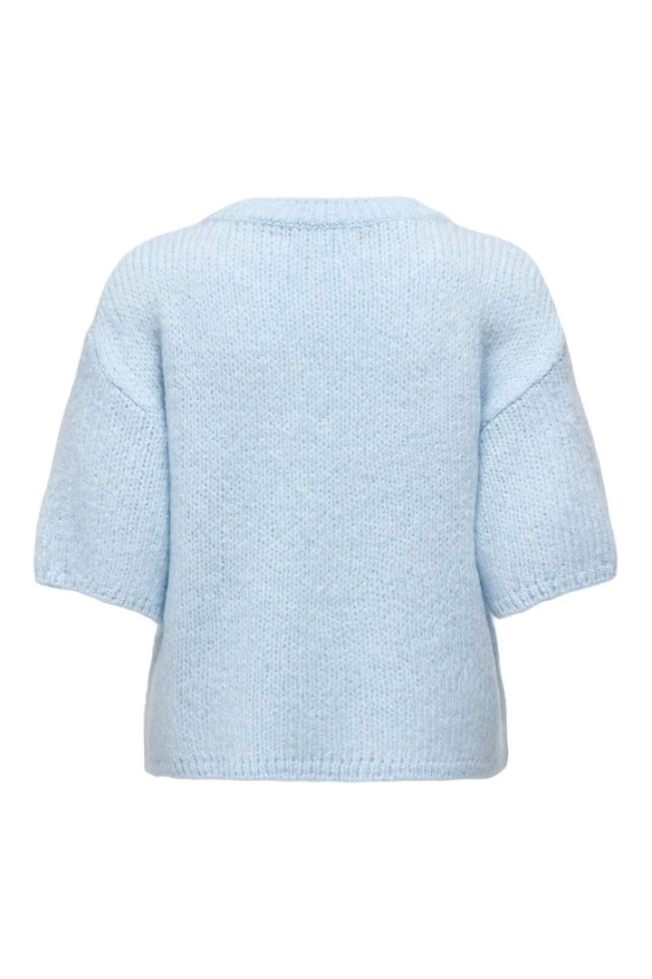 JDY - Jdylinea S/S Pullover O-Neck Knt - 4948779 Cashmere Blue