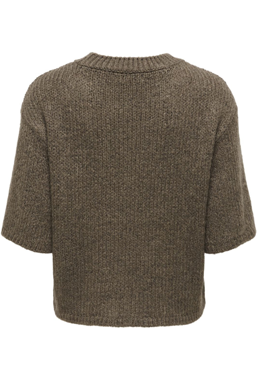 JDY - Jdylinea S/S Pullover O-Neck Knt - 4988041 Shitake Strikbluser