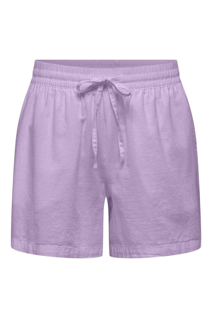 JDY - Jdymila Linen Shorts - 4800095 Orchid Bloom