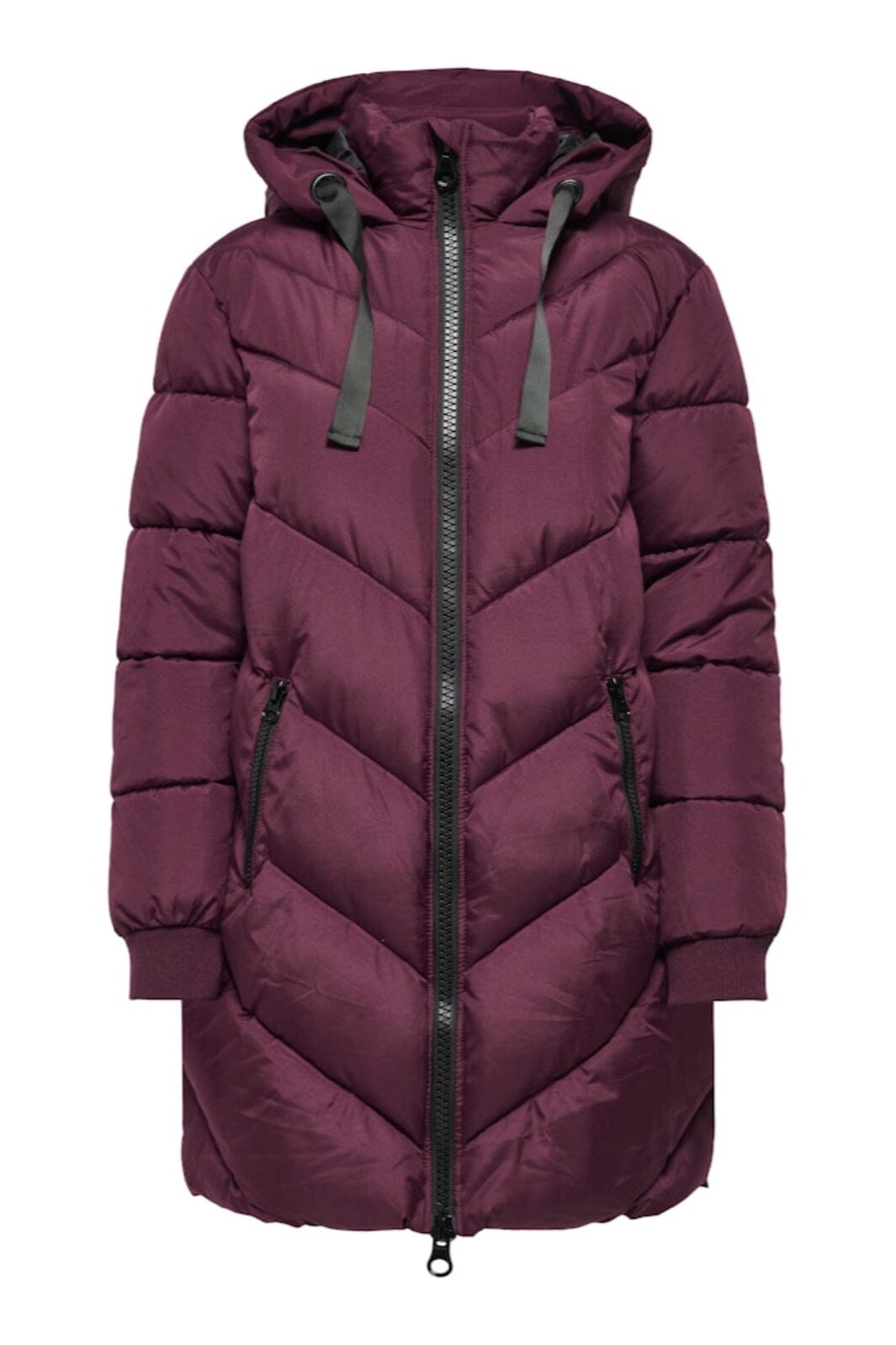 JDY - Jdyskylar Life Hood Jacket - 4892093 Fig Black Jakker