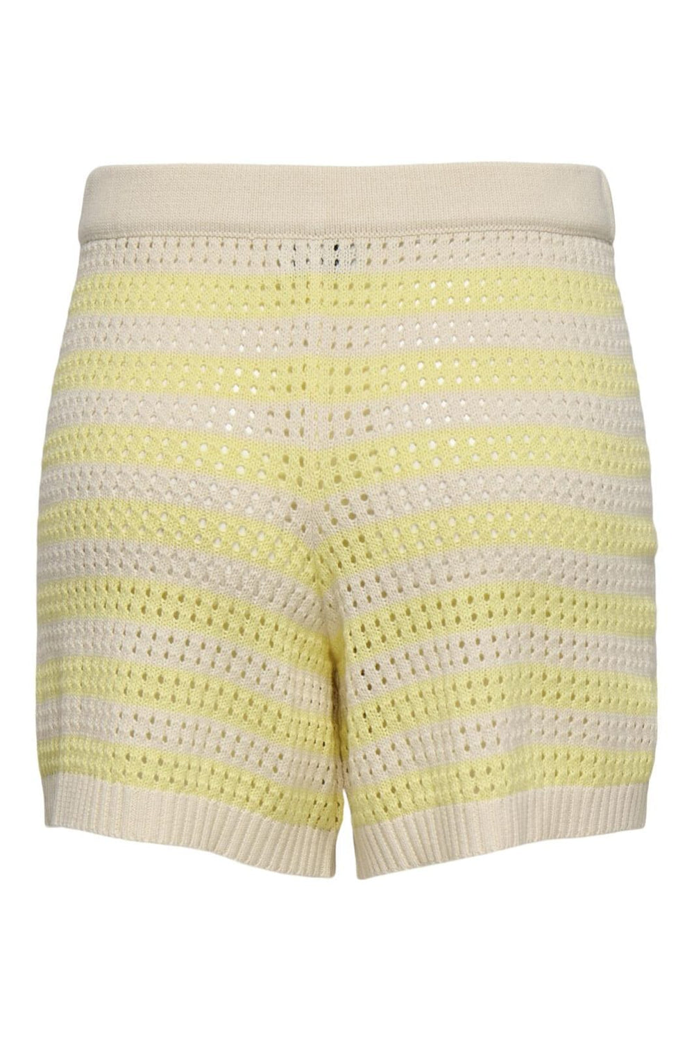 JDY - Jdytikka Shorts Knt - 4891534 Birch French Vanilla Stripes