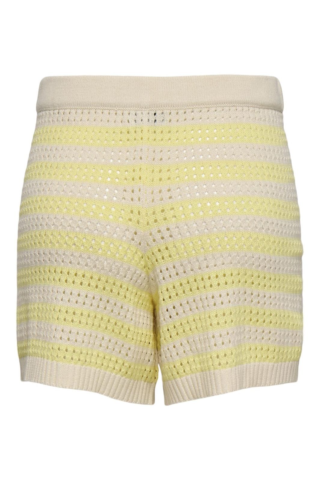 JDY - Jdytikka Shorts Knt - 4891534 Birch French Vanilla Stripes